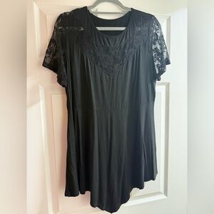 Elegant Black Lace Women's Top
